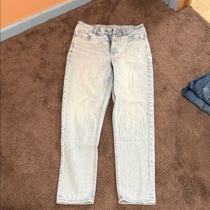 American Eagle Outfitters Light Wash Straight Leg Jeans